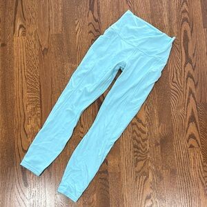 Women’s Lululemon Align light blue high waist with pockets.